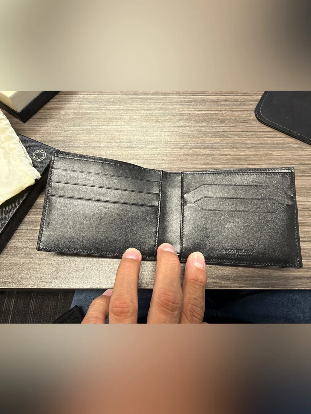 Montblanc Meisterstuck Wallet 6cc Black 198308
